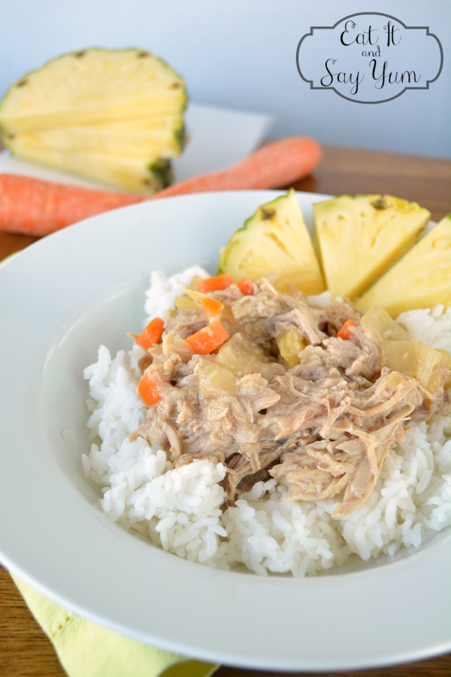 Hawaiian Kahlua Pork with Sweet and Sour Sauce Eat It & Say Yum