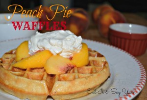 Peach Pie Waffles