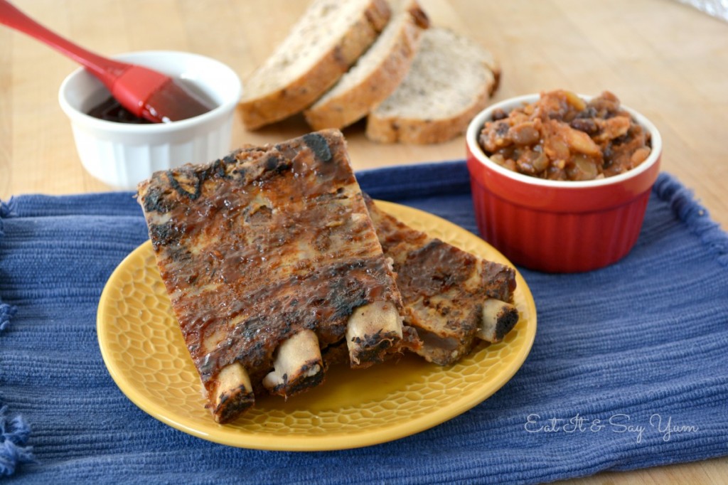 Barbecue Ribs that are so tender they seriously fall off the bone 378