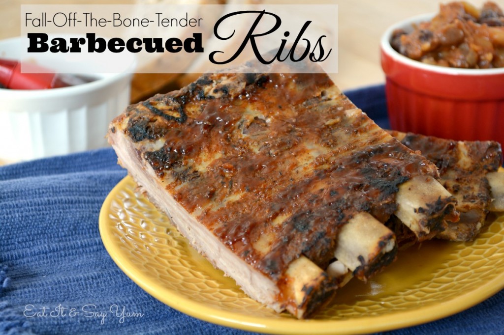 Barbecue ribs so tender they fall off the bones 397 