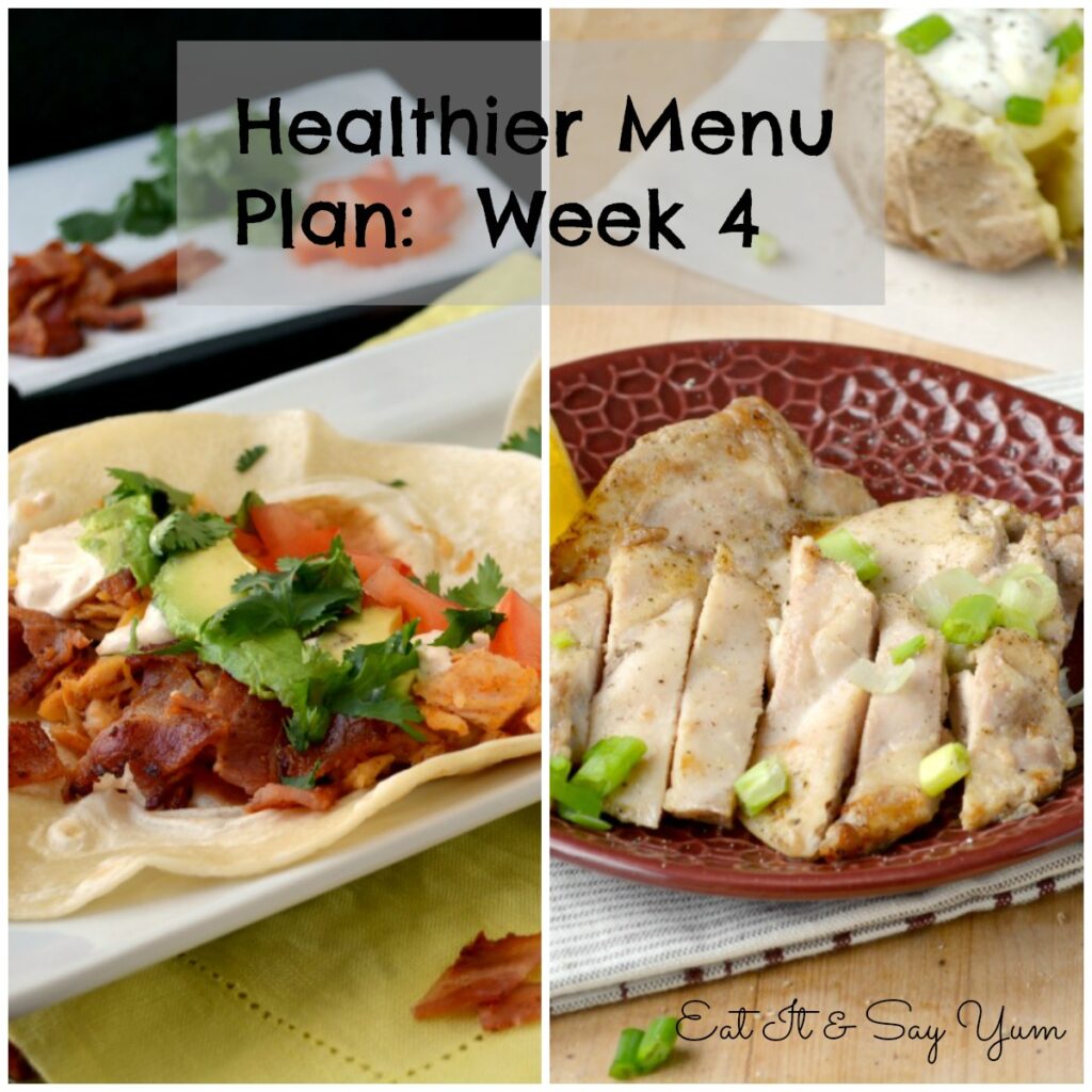 Week 4 meal plan