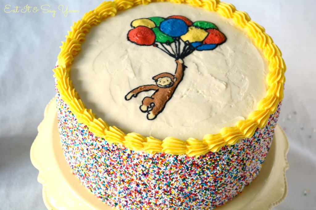 Curious George Cake with Sprinkles 451