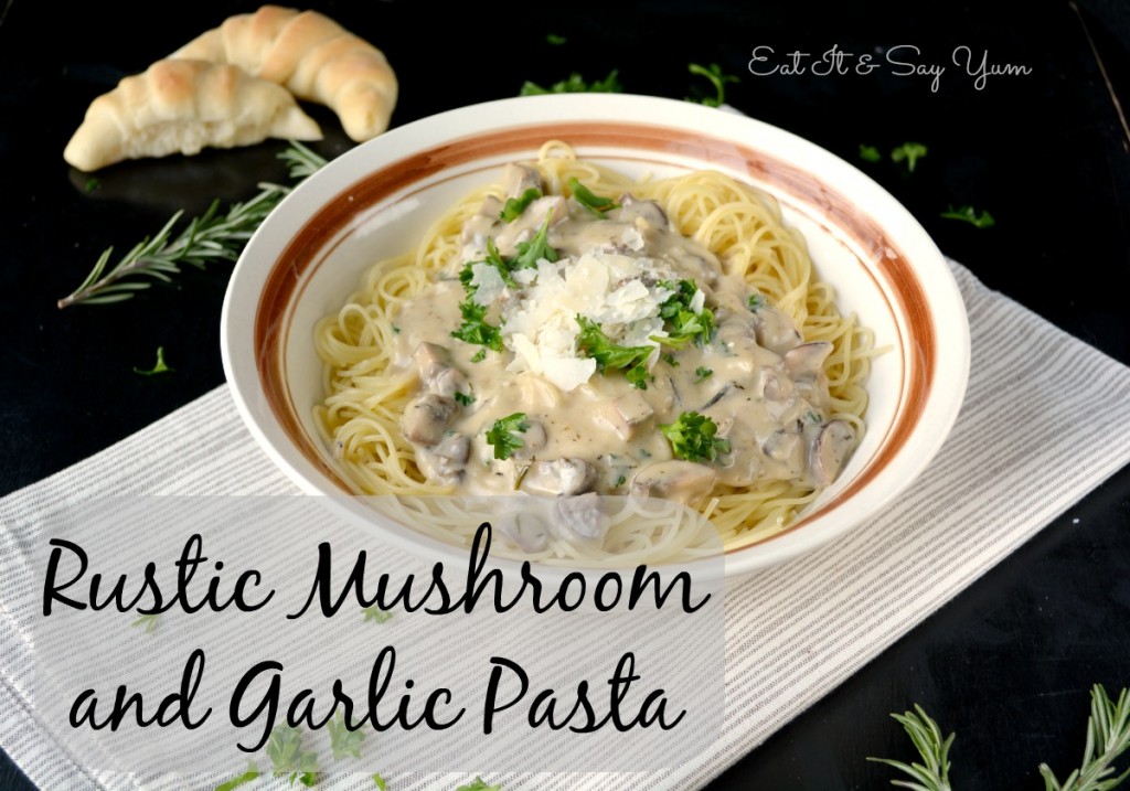 Rustic Mushroom and Garlic Pasta 438 fb