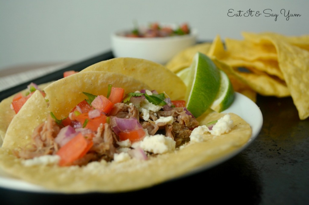 Carnitas Tacos with Pico De Gallo from Eat It & Say Yum 838