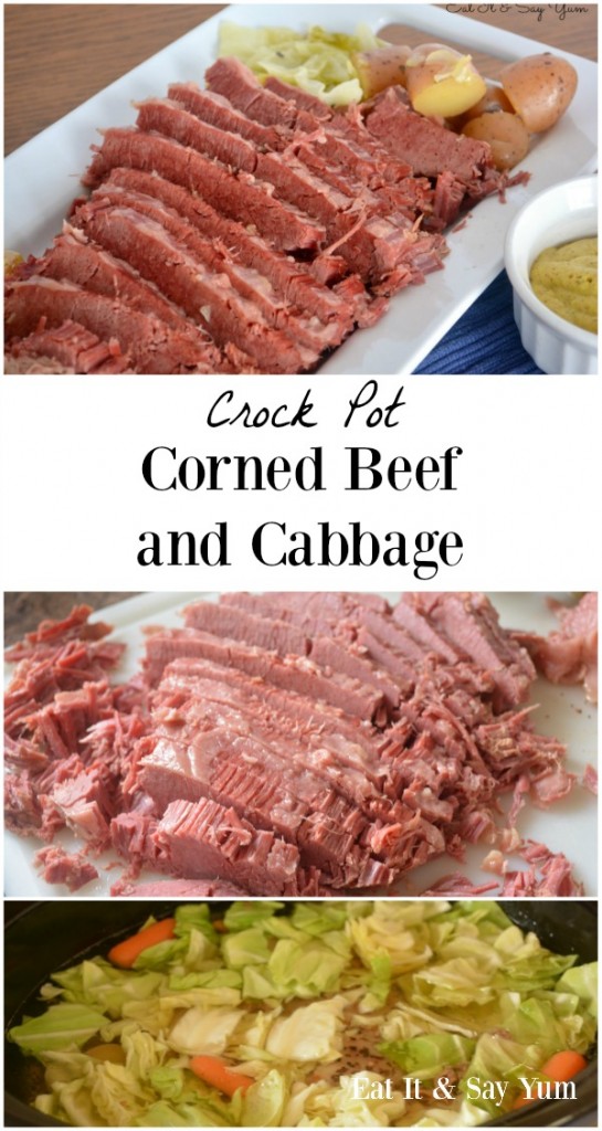 Crock Pot Corned Beef and Cabbage- eay to make and perfect for St. Patrick's Day
