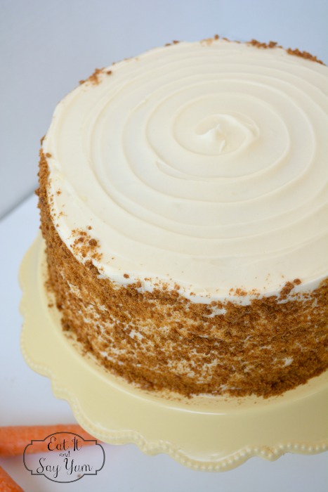 Fresh Carrot Cake with ginger snap crumbles 861