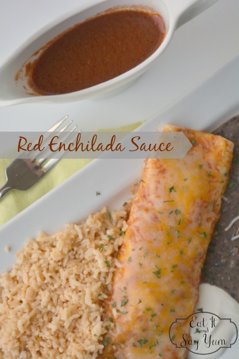 Homemade Red Enchilada Sauce by Eat It & Say Yum