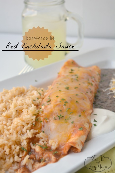 Homemade Red Enchilada Sauce from Eat It & Say Yum