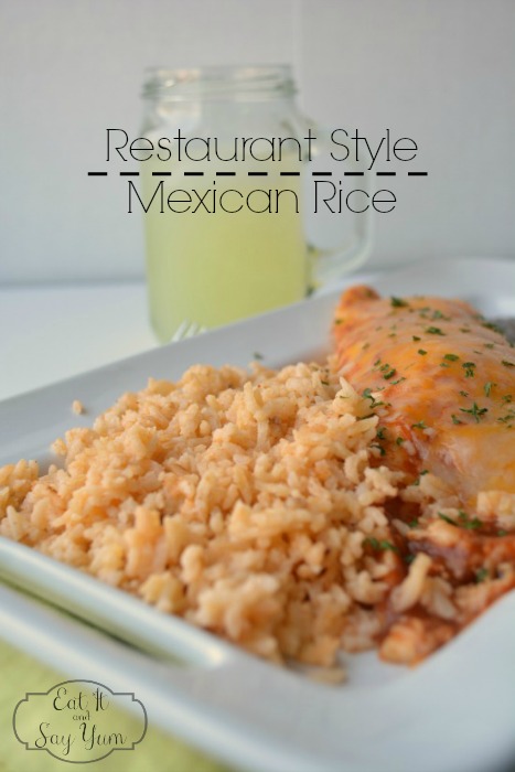 Restaurant Style Mexican Rice from Eat It & Say Yum