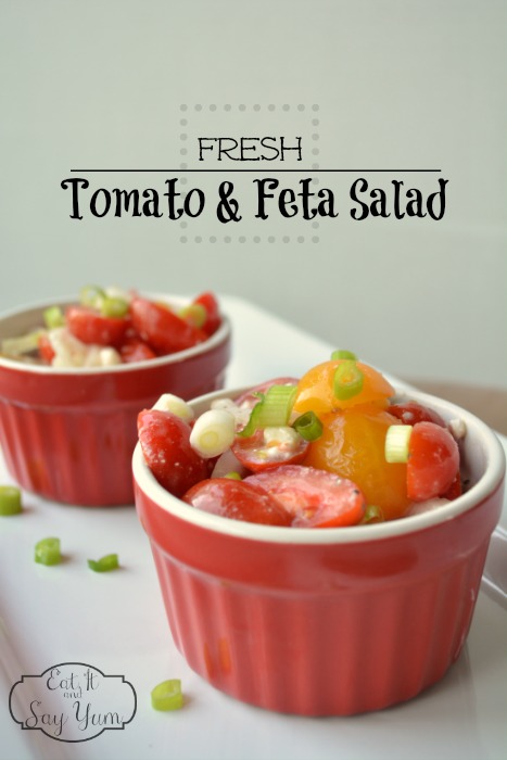 Fresh Tomato and Feta Salad from Eat It & Say Yum