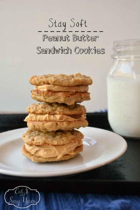 Stay-Soft Peanut Butter Sandwich Cookies from Eat It & Say Yum