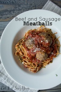 Beef and Sausage Meatballs from Eat It & Say Yum