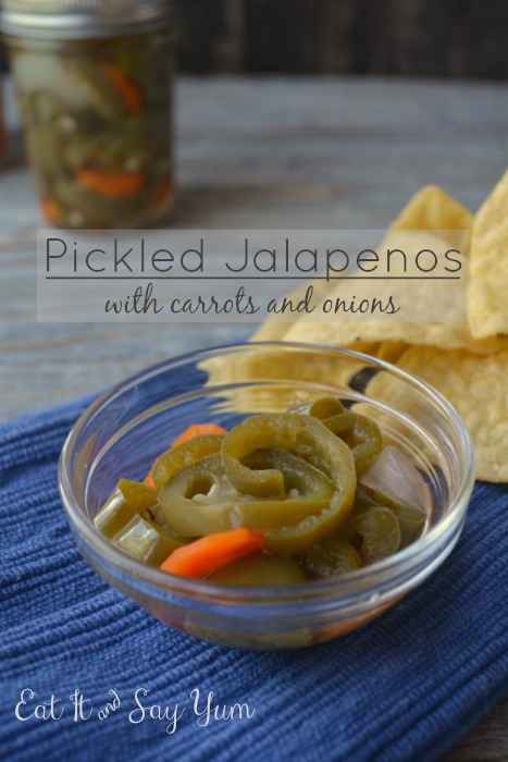 Easy, Sweet and Spicy, Pickled Jalapenos from Eat It & Say Yum