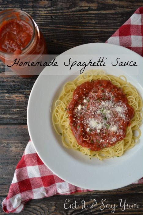 Homemade Spaghetti Sauce from Eat It & Say Yum