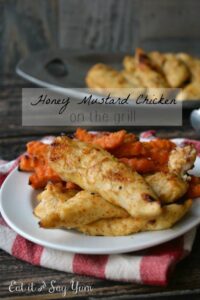 Honey Mustard Chicken on the grill from Eat It & Say Yum