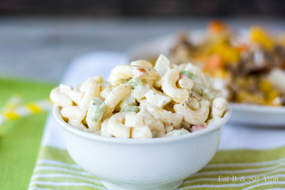 Macaroni Salad- perfect side dish for summer! Great for a luau!