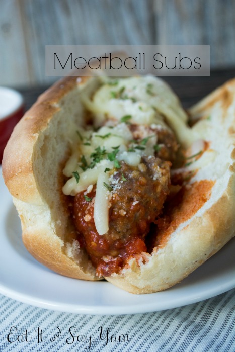 Meatball Subs from Eat It & Say Yum
