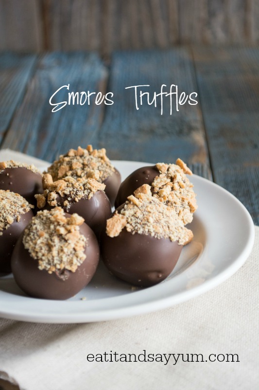 S'mores Truffles- a yummy dessert, for when you don't have a camp fire