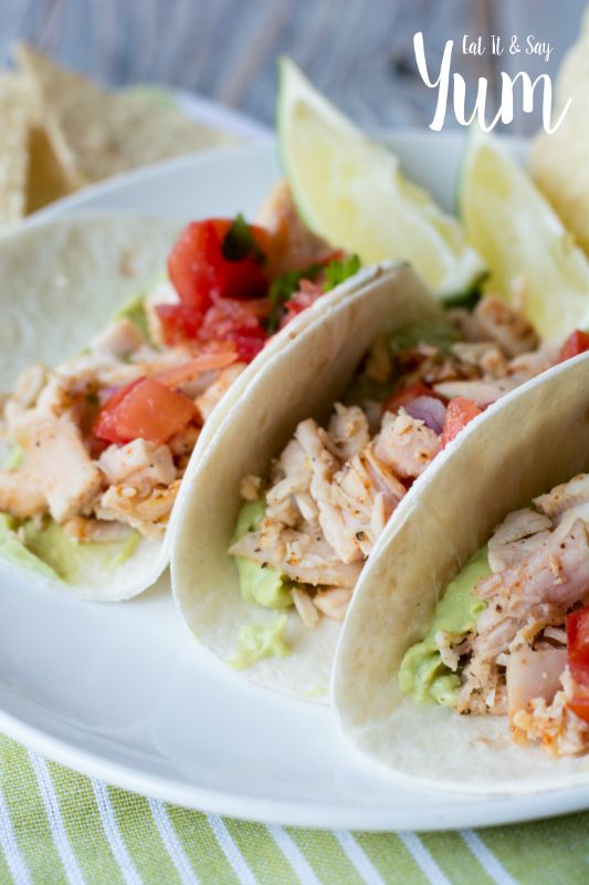 Chicken Street Tacos with Avocado Mousse
