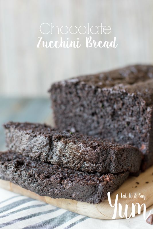 Chocolate Zucchini Bread recipe, an easy way to sneak a few more veggies into the kids