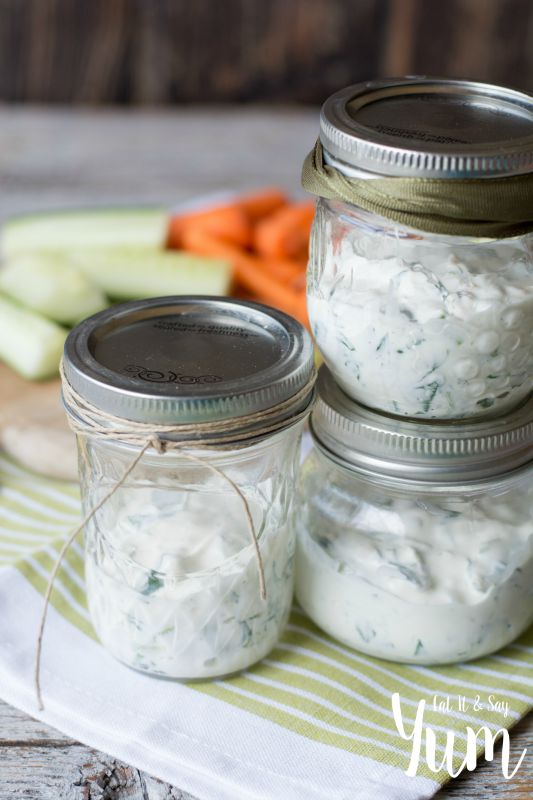 Serve Spinach Dip in jars for an easily portable appetizer