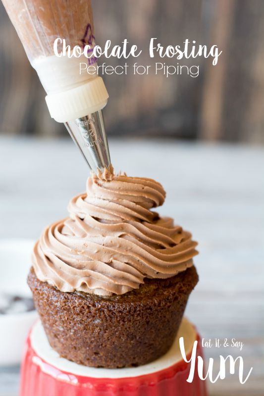Chocolate Frosting recipe- perfect for piping on cakes and cupcakes