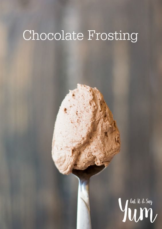 Chocolate Frosting recipe with a mild flavor, but it still tastes great!