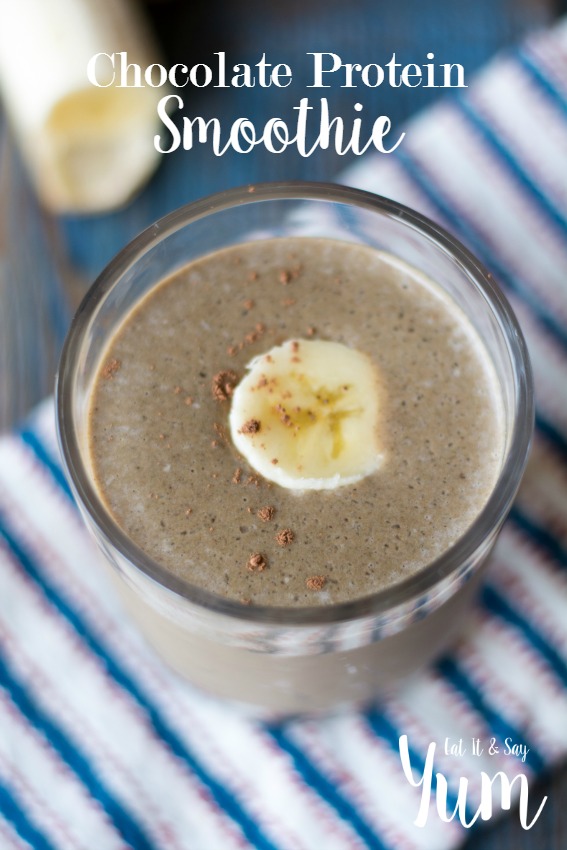 Chocolate Protein Smoothie | Eat It & Say Yum