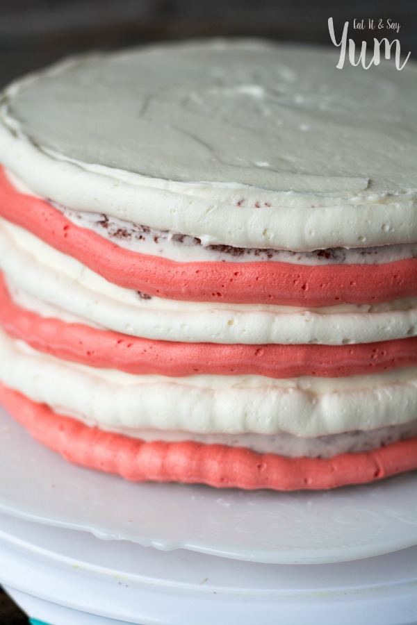Decorating a Candy Cane Cake