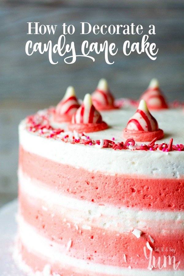How to decorate a Candy Cane Cake