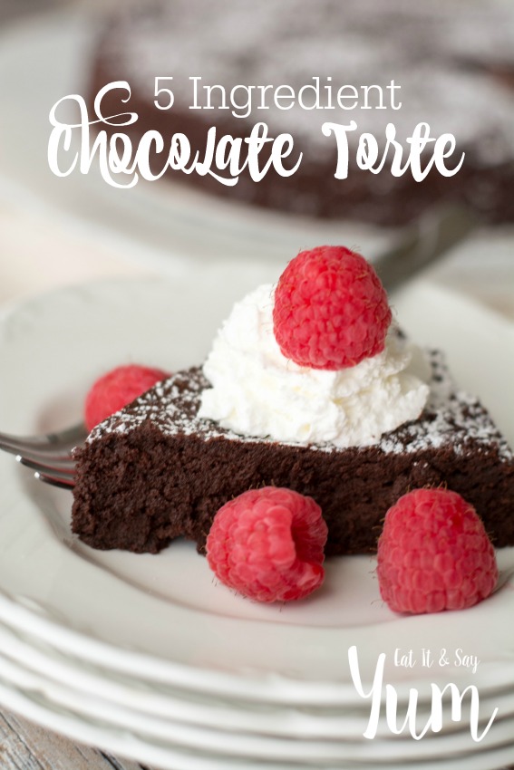 5 Ingredient Chocolate Torte- choose your own toppings