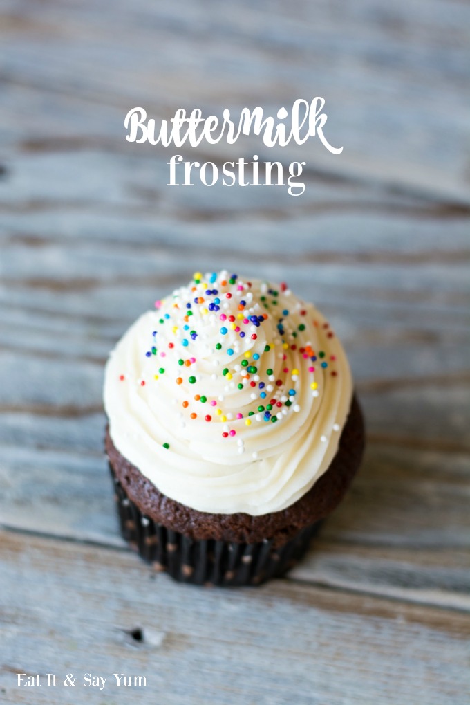 Buttermilk Frosting-smooth and creamy texture, great for piping!