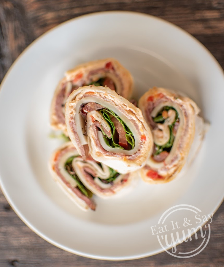 Red Pepper Cream Cheese in Pin Wheels