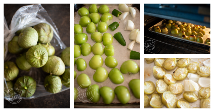 using tomatillos to make your own green enchilada sauce