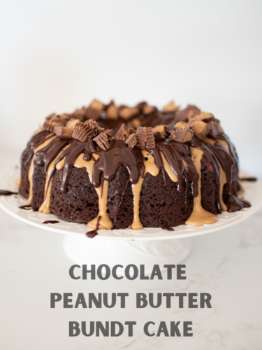 Chocolate Peanut Butter Bundt Cake | Eat It & Say Yum